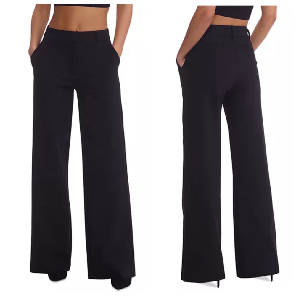 Commando Black CEO Neoprene Wide-Leg Trouser NWT Size L